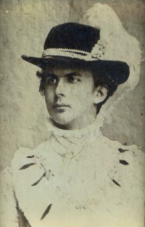 Portrait of Ludwig II of Bavaria (1845-1886) with a hat.