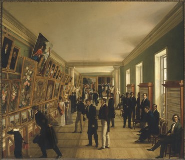 View of the University Exhibition of Fine Arts in Warsaw, 1828, 1828.