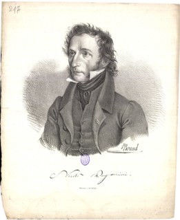 Portrait of Niccolò Paganini (1782-1840), 1830.