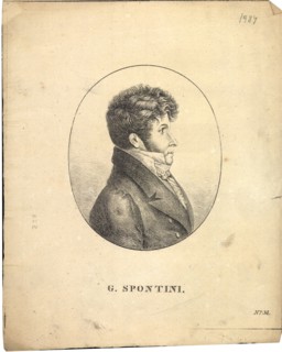 Portrait of Gaspare Spontini (1774-1851), ca 1820.