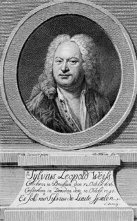 Portrait of Sylvius Leopold Weiss (1686-1750), 1750.