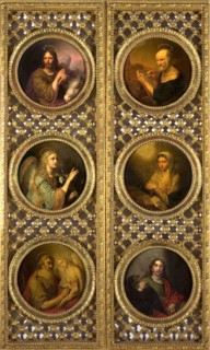 Royal Doors with Christ, the Virgin, the Archangel Gabriel and the Four Evangelists, 1804-1809.