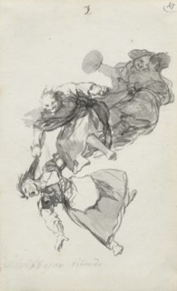 Bajan riñendo. Album Witches and Old Women, ca 1820.