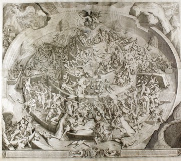 Purgatorio. Illustration to the Divine Comedy by Dante Alighieri (After drawing by Bernardino Poccet