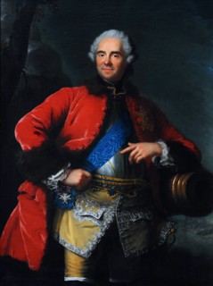 Portrait of Maurice de Saxe (1696-1750), Marshal of France, First half of the 18th cent.