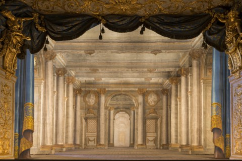 The Temple of Minerva. Set design for the Petit Théâtre de la Reine, Versailles, 1754.