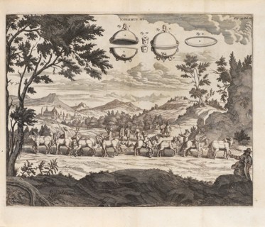 Illustration to the first edition of Experimenta Nova von Otto von Guericke, 1672.