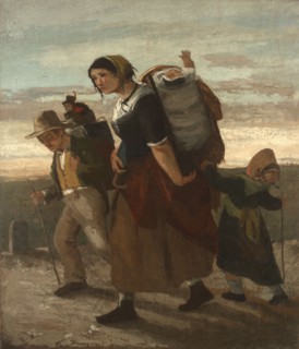 The gypsy and her children (La bohémienne et ses enfants), 1853-1854.