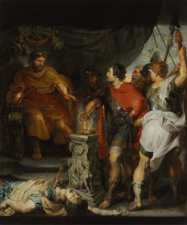 Mucius Scaevola before Porsenna, c. 1618.