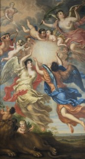 Allegory of Charles XI of Sweden (1655-1697) and Ulrika Eleonora of Denmark (1656-1693), 1692.