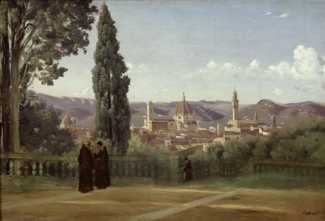 View of Florence from the Boboli Gardens, ca 1835-1840.