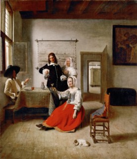 Young Woman Drinking, 1658.
