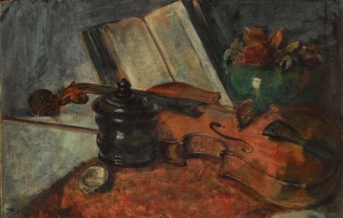 Still life with a violin, 1876.