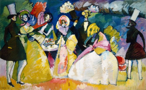 Group in Crinolines (Reifrockgesellschaft), 1909.