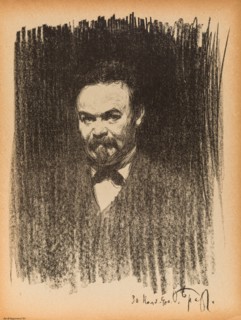 Portrait of the poet Nikolai Maksimovich Minsky (1855-1937), 1900.