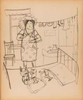 Illustration to the book Children's Island by Sasha Chorny, 1921.