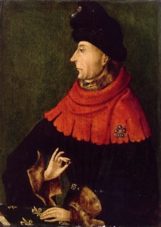 Portrait of John the Fearless, Duke of Burgundy (1371-1419), ca 1404.