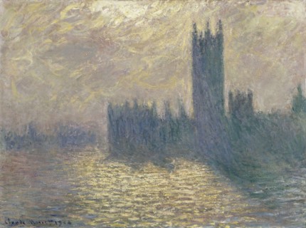 Monet, Le Parlement de Londres. Ciel d'orage