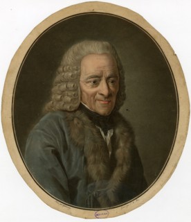 Portrait of Francois Marie Arouet de Voltaire (1694-1778), 1791.