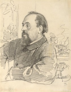 Portrait of Savva Ivanovich Mamontov (1841-1918), 1879.