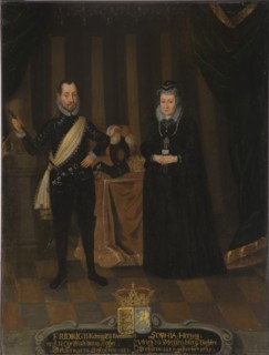 King Frederick II of Denmark (1534-1588) and Queen Sophie of Denmark (1557-1631).