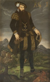 Portrait of the King Gustav I of Sweden (1496-1560).