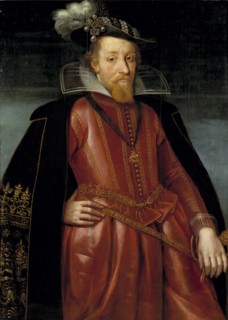 Portrait of King James I of England (1566-1625).