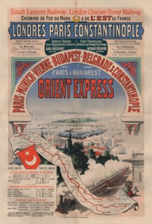 Poster advertising the Orient Express, 1888.