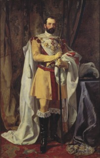 Portrait of the King Charles XV of Sweden (1826-1872), 1861.