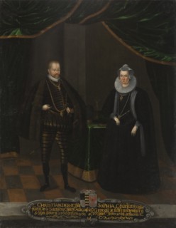 Portrait of Christian I (1568-1622), Elector of Saxony and Sophie of Brandenburg (1568-1622), Electr
