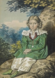 Portrait of the Sergey Petrovich Ushakov (1828-1894) as child, 1830s.