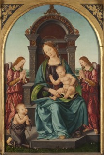 The Madonna and Child with the Infant Saint John and Two Angels.