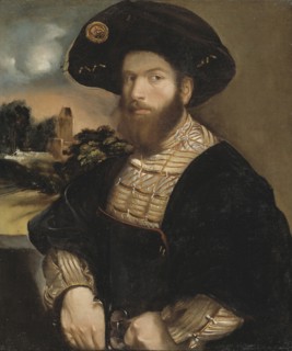 Portrait of a Man Wearing a Black Beret, ca 1530.