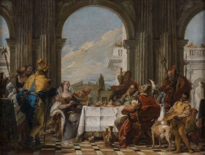 Cleopatra's feast, ca 1742.