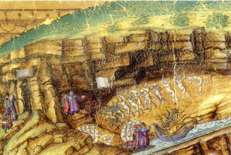 Inferno. (Abyss of Hell). Illustration to the Divine Comedy by Dante Alighieri (Detail), 1480-1490.