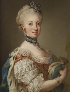 Portrait of Sophia Magdalena of Denmark (1746-1813), Queen of Sweden, 1768.
