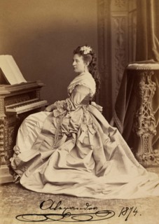 Portrait of Grand Duchess Alexandra Iosifovna of Saxe-Altenburg (1830-1911), 1874.