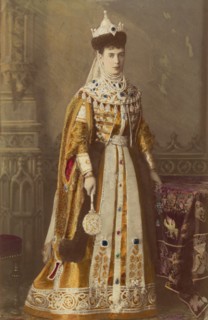Portrait of Empress Maria Fyodorovna, Princess Dagmar of Denmark (1847-1928), 1883.