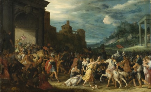 The Horatii Entering Rome.