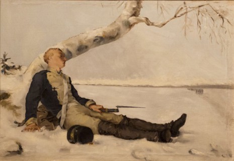 Wounded Warrior in the Snow, 1880.