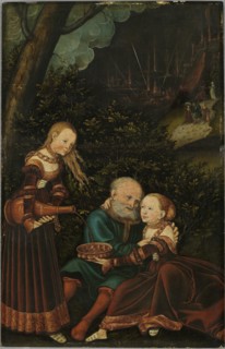 Lot and his Daughters, 1529.