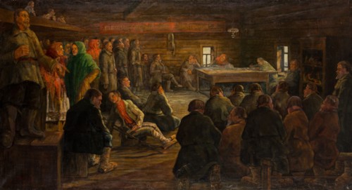 The Kolkhoz Meeting, Early 1930s.
