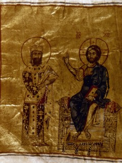Alexius I Comnenus before Christ, 12th century.