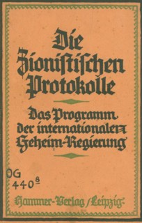 The Zionist Protocols: the program of the international secret government by Theodor Fritsch, 1924.