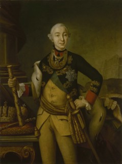 Portrait of the Tsar Peter III of Russia (1728-1762), 1761.