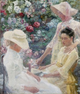 Trio fleuri, 1885.