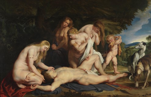 The Death of Adonis (Venus Mourning Adonis), ca 1614.