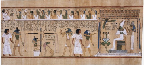The Book of the Dead of Hunefer, ca 1450 BC.