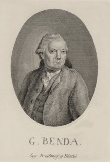 Portrait of the composer Georg Benda (1722-1795), Late 18th cent..