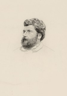 Portrait of the composer Georges Bizet (1838-1875), 1860s.
